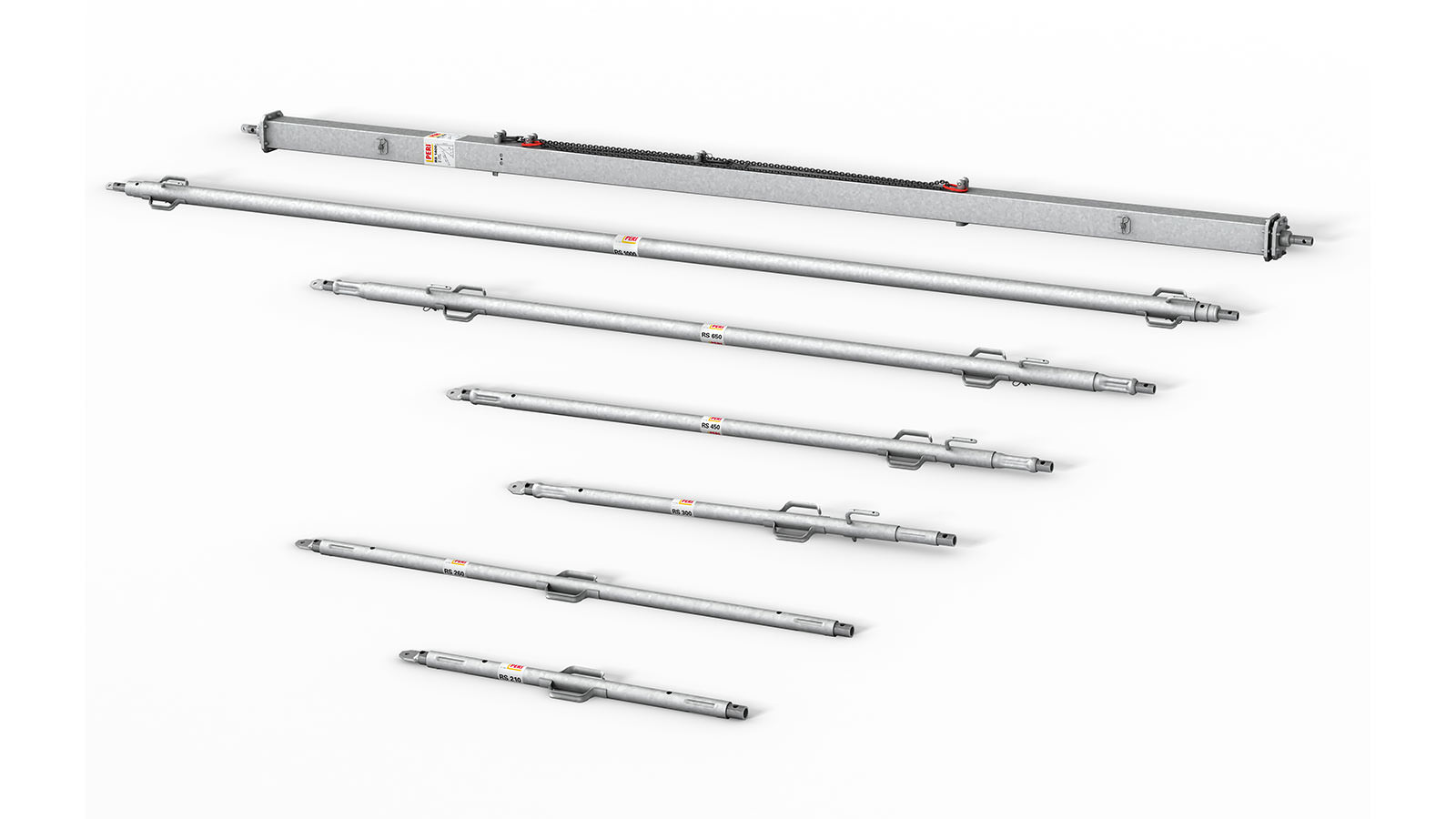 A complete programme, can be telescoped to reach a length of 14.00 m